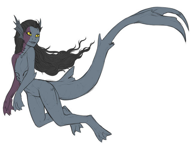 Early Sketch with Flat Color