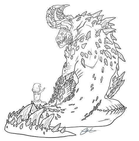 Rosa &amp; Daisy Line art