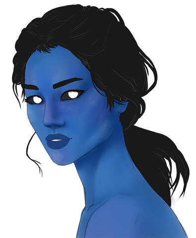 Laura | Partially Flat Colors